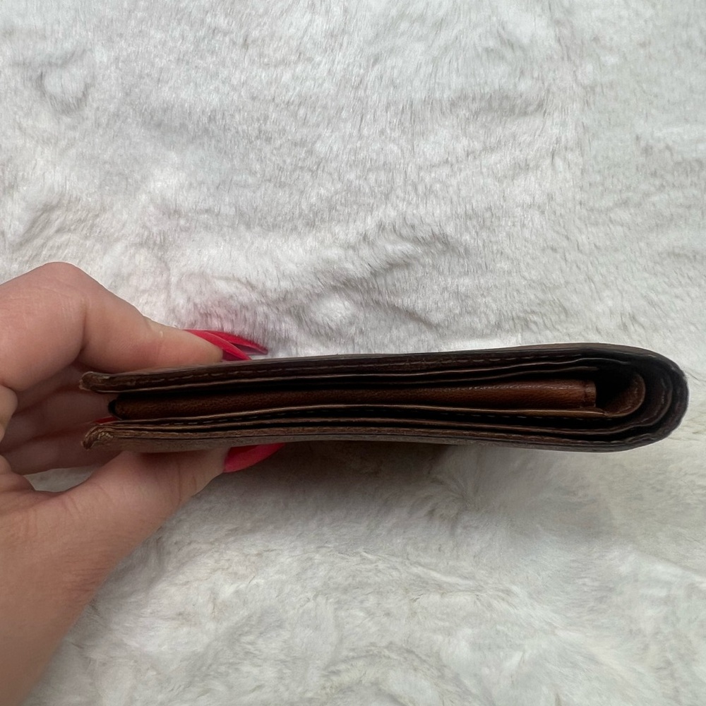 Yves Saint Laurent Tan/Brown Leather Wallet - Picture 7 of 14